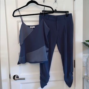 Women’s Parker silk blouse and pant set